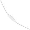 Sterling Silver Marquise Station Long Necklace