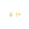 Stone-Shaped Stud Earrings on Post Back