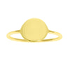 Engravable Disc Wire Ring