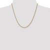 14K 2.5mm Diamond-Cut Lightweight Rope Chain