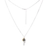 Sterling Silver Dream Paper Clip Chain Charm Necklace