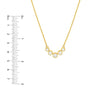 Bezel Set 5 Stone Graduated Diamond Necklace