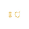 Polished Curve Earrings on Leverback