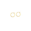 D/C Knife Edge Hoop Earrings