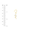 Two-Tone Twisted Wire Earrings on Fish Hook
