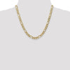 14K 7mm Flat Figaro Chain