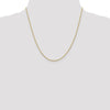 14K 1.3mm Diamond-Cut Rope Chain