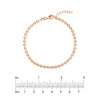 SS 3.5mm D/C Bead Adjustable Bracelet