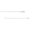 Sterling Silver D/C Bead and Mini Bead Long Necklace