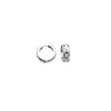 Sterling Silver Basketweave Pattern Hoop Earrings
