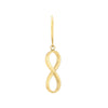 Plated Sterling Silver Infinity Dangle Earrings