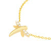 Plated Sterling Silver Mini Dragonfly Necklace