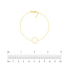 Open Wire Circle Adjustable Bracelet