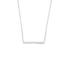 Diamond Bezels and Bars Adjustable Necklace