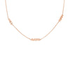 Mini Block Nameplate Station Necklace