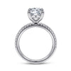 14K White Gold Round Diamond Engagement Ring