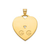 14 KY Polished 2 Letter Charm with Diamond