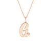 Script 'G' with Diamond Bezel Necklace