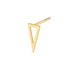 Open Pyramid Stud Earrings on Post Back