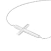 Large Sideways Cross on Chain Bracelet