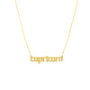 Gothic Capricorn Nameplate Necklace