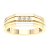 10K 0.15Ct Diamond Mens Band