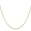 14K 1mm Singapore with Lobster Clasp Chain