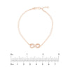 Infinity on Chain Bracelet with Diamond