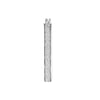 Plated Sterling Silver Sparkle Oval Hoops