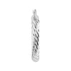 Sterling Silver Twisted Tube 20mm Hoop Earrings