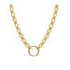Charm-Ready Hollow Rolo Chain Necklace