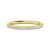 14K Yellow Gold Matching Diamond Wedding Band