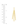 Multi-Strand Valentino Chain Dangle Earrings