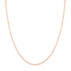 2.5mm Paper Clip Chain with Pear Shape Lock