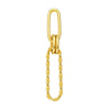 Polished and Twist Paper Clip Earrings