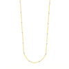 Long &amp; Lovely Two-Tone D/C Bead Station Necklace