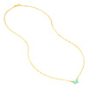 Light Turquoise Buttlerfly Necklace with Diamond
