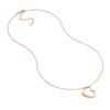 Open Heart Pendant Adjustable Necklace