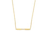Diamond Bezels and Bars Adjustable Necklace