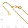 14K Adjustable  1.25mm D/C Cable Chain