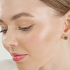 Flushed Diamond J-Huggie Earrings