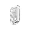 5 Row Pave Diamond Paper Clip Earrings (1-1/2tcw)