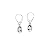 Textured Egg-Shaped Earrings on Leverback