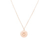 Taurus Organic Disc Pendant Necklace