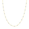 Navy Enamel Bead Saturn Chain