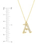 Diamond Gothic 'A' Necklace