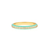Diamond Band with Lt.Turquoise Enamel