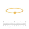 3mm Love Knot Tube Bangle