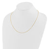 14K Adjustable  1.1mm D/C Cable Chain