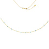 Turq Enamel Stations Saturn Chain Choker
